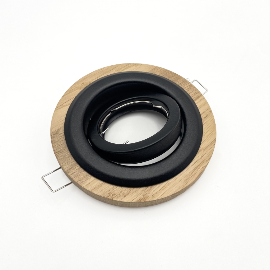 SADA 3x Podhledové svítidlo TOBBY 1xG9/20W/230V pr. 11,5 cm dub/černá