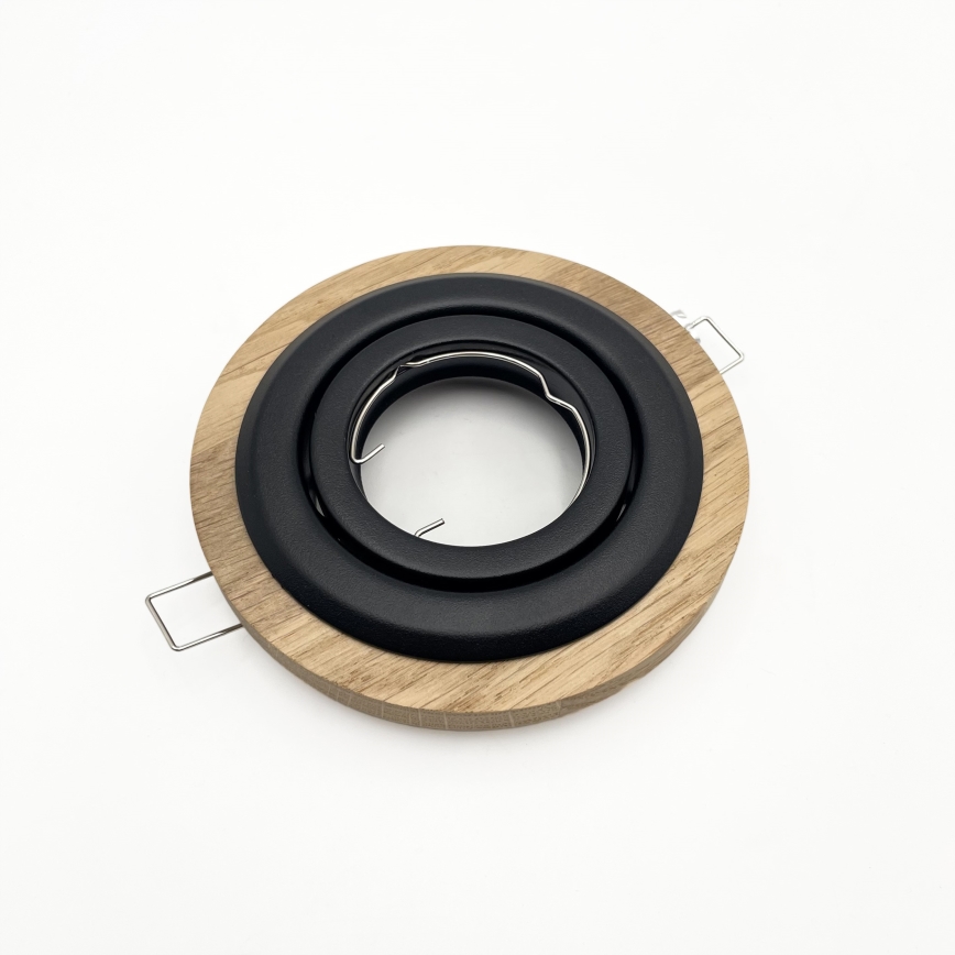 SADA 3x Podhledové svítidlo TOBBY 1xGU10/20W/230V pr. 11,5 cm dub/černá