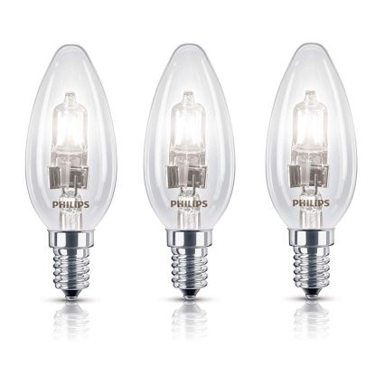 SADA 3x Stmívatelná průmyslová žárovka Philips E14/28W/230V 2800K