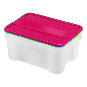 SADA 3x Úložný box TEX BOX 10 l