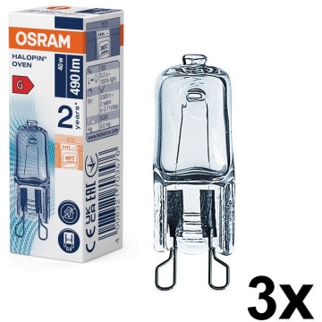 SADA 3x Žárovka do trouby HALOPIN G9/40W/230V 2700K - Osram