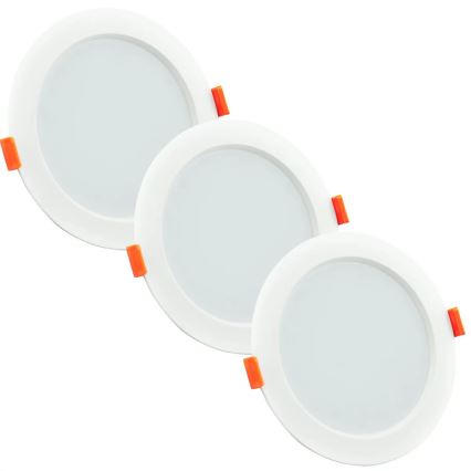 SADA 3xLED Koupelnové podhledové svítidlo MIRO LED/6W/230V IP44