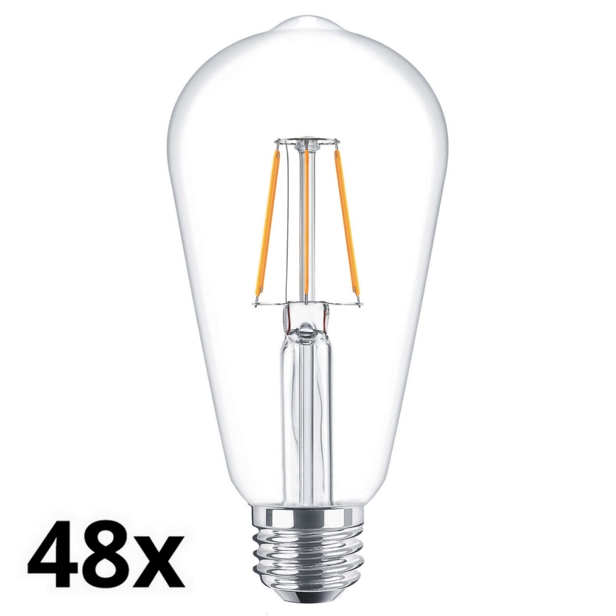 SADA 48x LED Žárovka VINTAGE ST64 E27/4,3W/230V 2700K