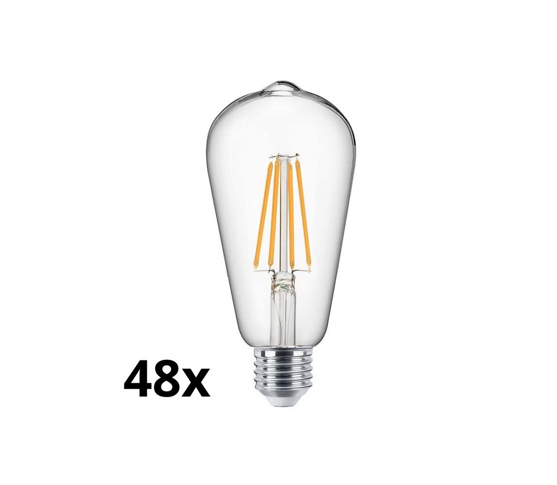  SADA 48x LED Žárovka VINTAGE ST64 E27/7W/230V 2700K 