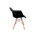 SADA 4x Jídelní židle NEREA 81x61 cm černá/buk