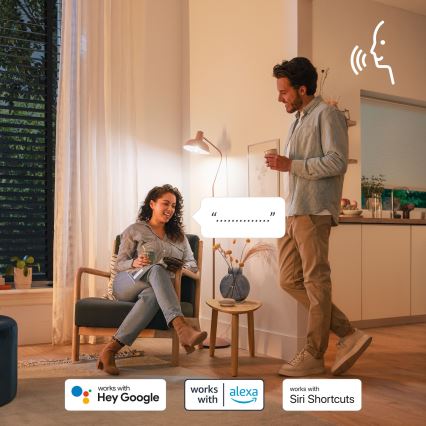 SADA 4x LED RGB Stmívatelná žárovka Philips SMART C37 E14/4,9W/230V 2200-6500K