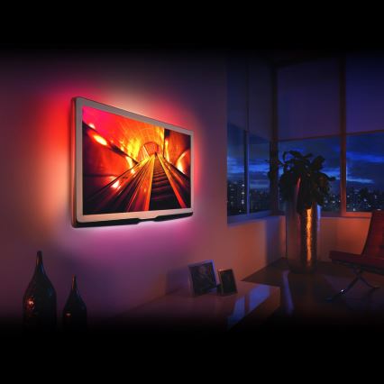 SADA 4x LED RGB Stmívatelný pásek 2x37cm 2x70cm LED/2,66/5,04W/5V IP65 + dálkové ovládání