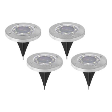 SADA 4x LED Solární lampa CLAVO LED/1xAAA 4000K IP44 300 mAh
