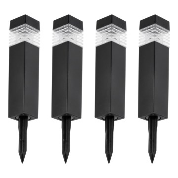 SADA 4x LED Solární lampa LED/0,06W/1,2V 1xAAA 6000K IP44 100 mAh