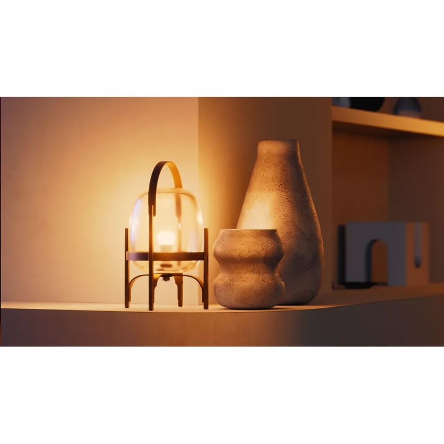 SADA 4x LED Stmívatelná žárovka Philips Hue WHITE E27/7W/230V 2700K