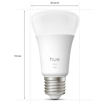 SADA 4x LED Stmívatelná žárovka Philips Hue WHITE E27/7W/230V 2700K