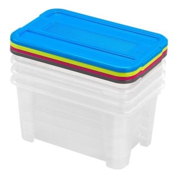 SADA 4x Úložný box TEX BOX 4,5 l