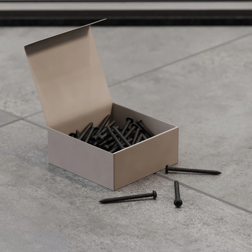 SADA 50x Šroub T25 12 mm lakovaná černá