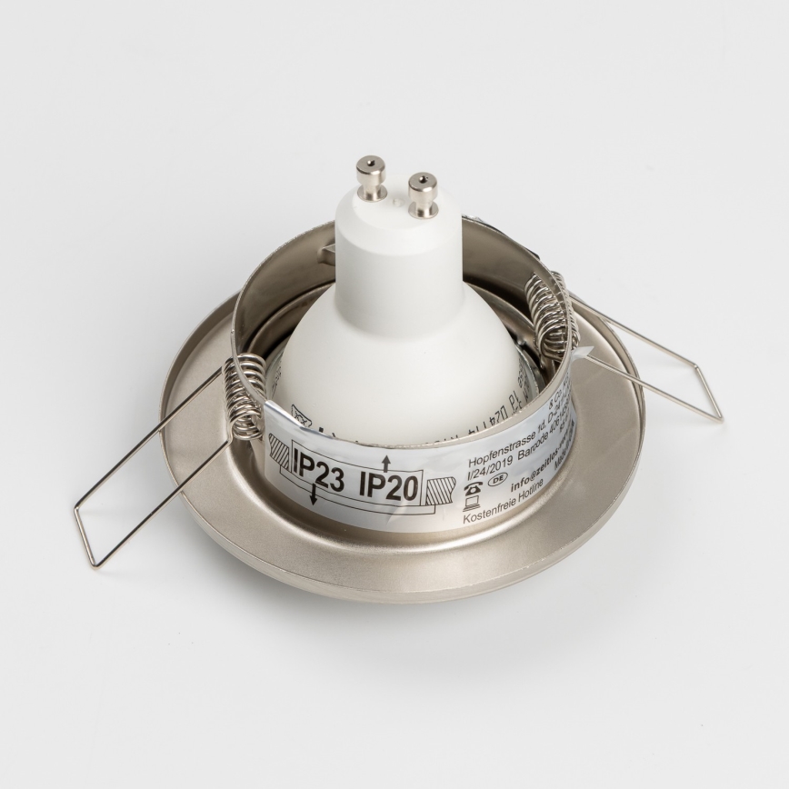 SADA 5x Koupelnové podhledové svítidlo 1xGU10/4W/230V IP23 matný chrom