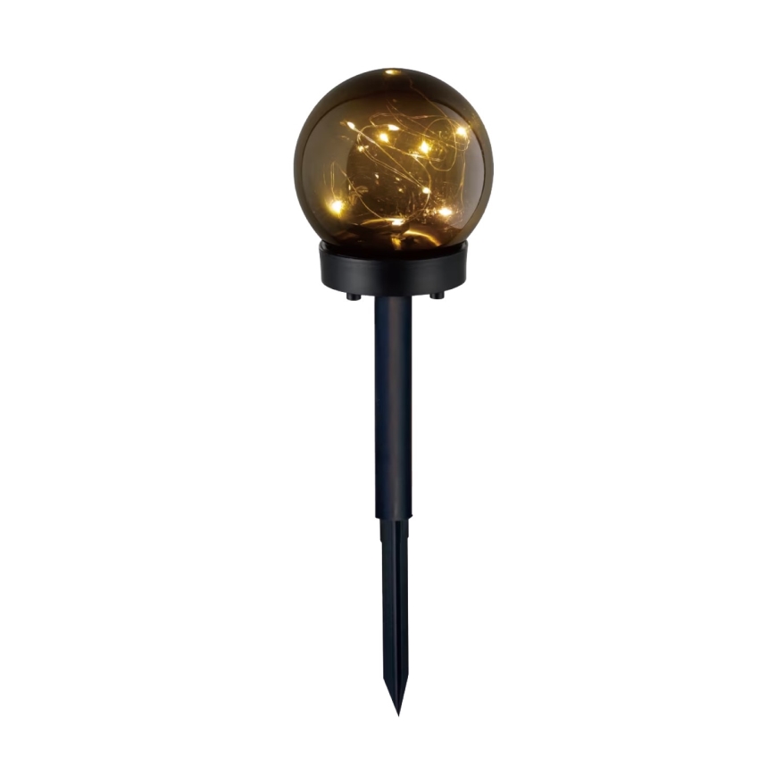 SADA 5x LED Solární lampa 5xLED/0,12W/1,2V 3000K IP44 40 mAh černá
