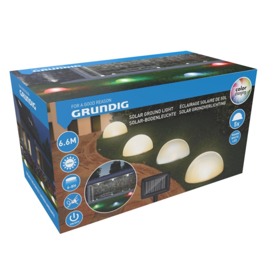 SADA 5x LED Solární svítidlo LED/3,2V 600 mAh multicolor