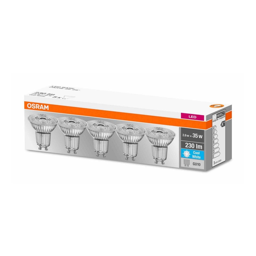 SADA 5x LED Žárovka GU10/2,6W/230V 4000K - Osram