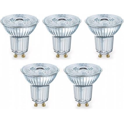 SADA 5x LED Žárovka PAR16 GU10/4,3W/230V 2700K 36° - Osram