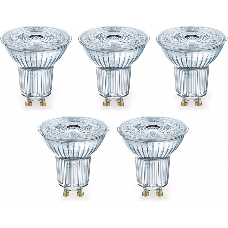 SADA 5x LED Žárovka PAR16 GU10/4,3W/230V 2700K 36° - Osram