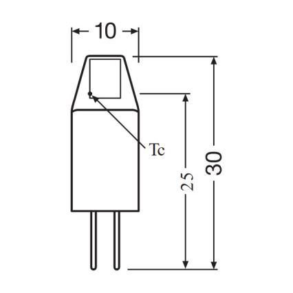 SADA 5x LED Žárovka PIN MICRO G4/1W/12V 2700K - Osram