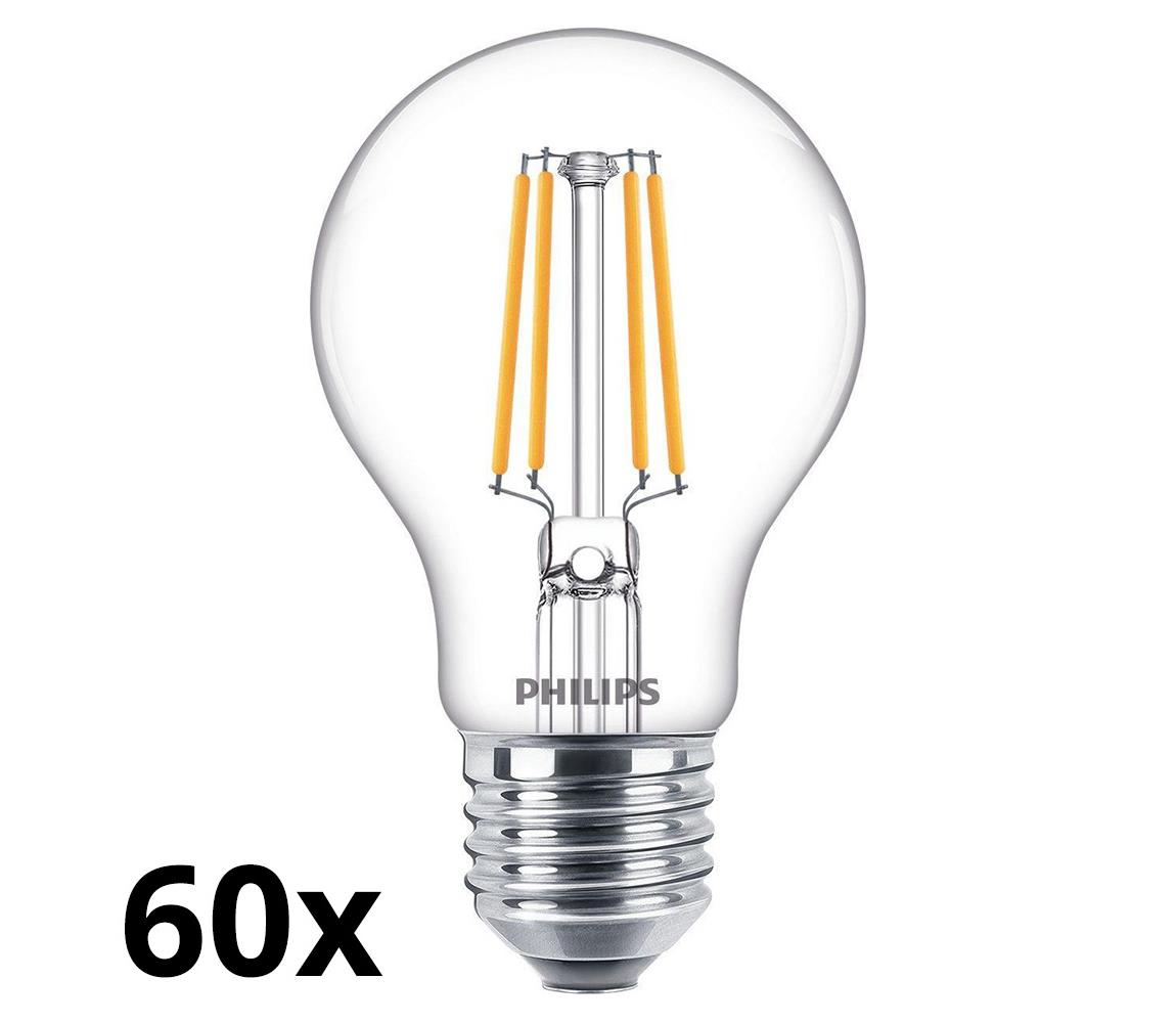 Philips SADA 60x LED Žárovka VINTAGE Philips A60 E27/4,3W/230V 2700K P5384