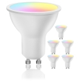 SADA 6x LED RGBW Stmívatelná žárovka MESH GU10/6,5W/230V 2700-6500K Wi-Fi + dálkové ovládání - Aigostar