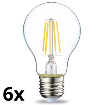 SADA 6x LED Žárovka A60 E27/4,3W/230V 2700K