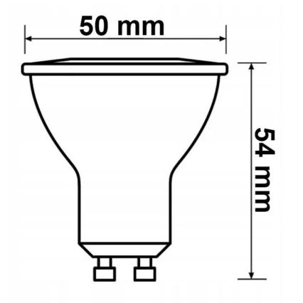 SADA 6x LED Žárovka Philips GU10/4,7W/230V 2700K
