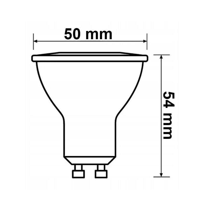 SADA 6x LED Žárovka Philips GU10/4,7W/230V 2700K