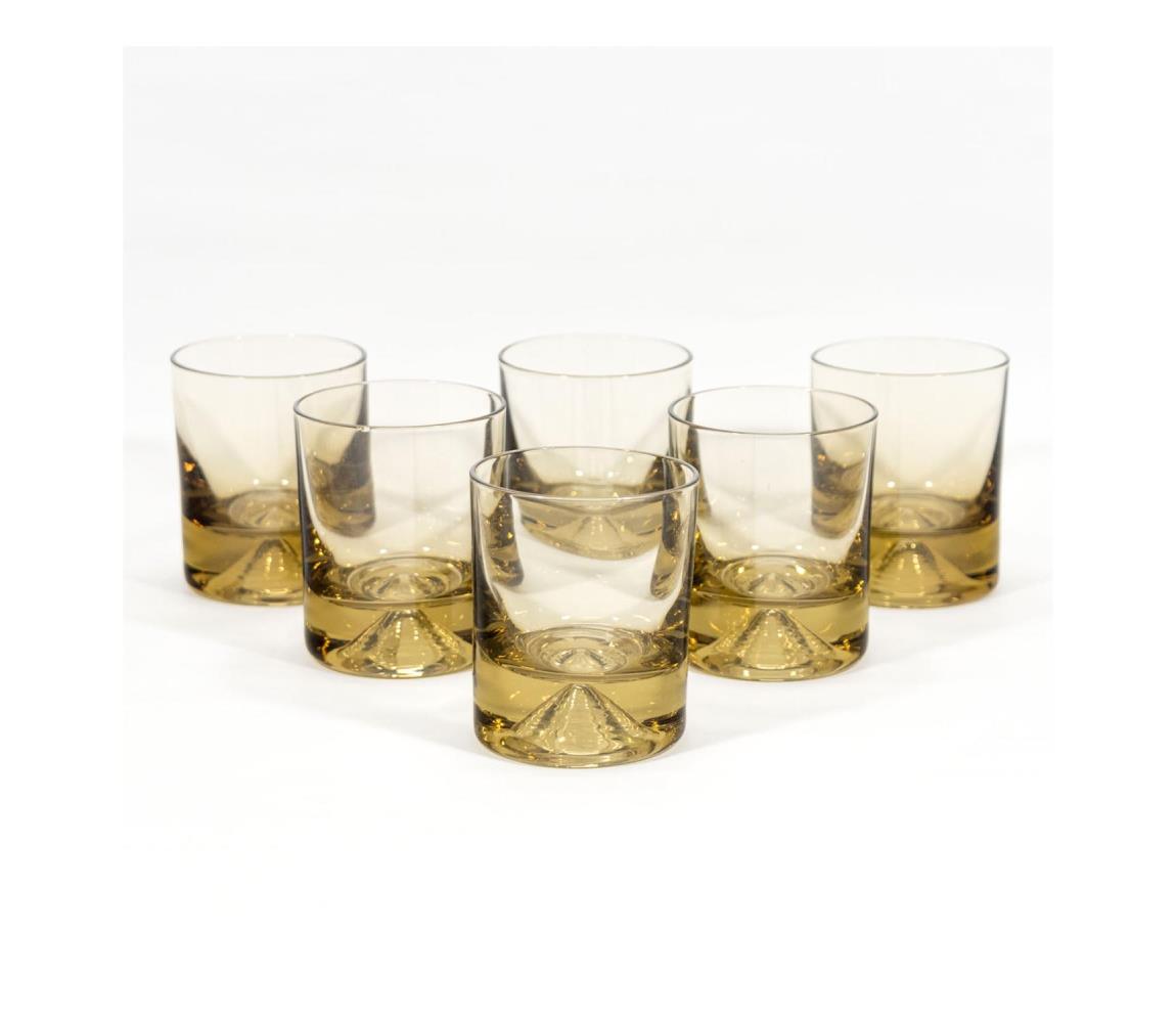 Výrobce po 1 ks Sada 6x sklenice 100 ml kouřová KK01034