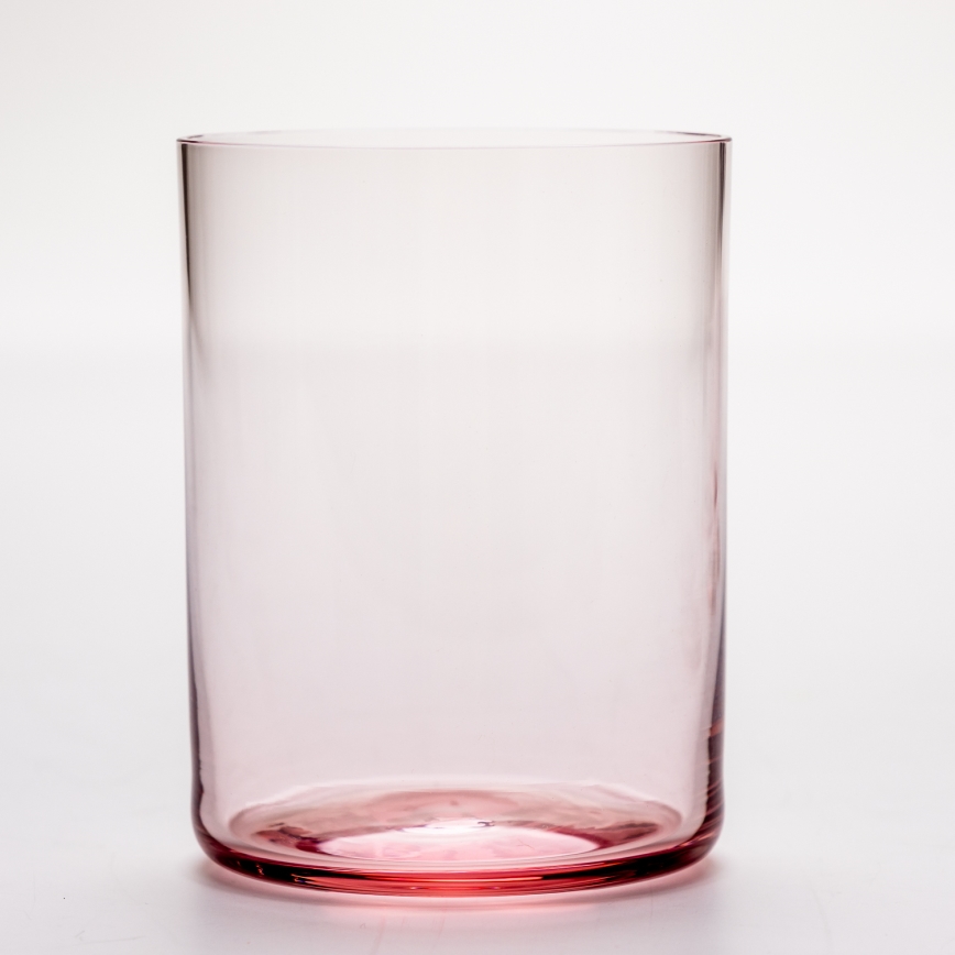 Sada 6x sklenice 200 ml červená čirá