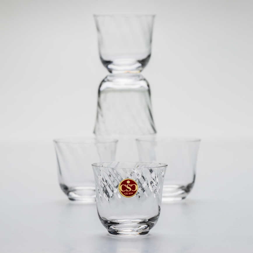 Sada 6x sklenice 90 ml čirá
