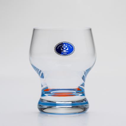 Sada 6x sklenice Katka 130 ml modrá červená