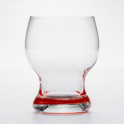 Sada 6x sklenice Katka 170 ml červená čirá