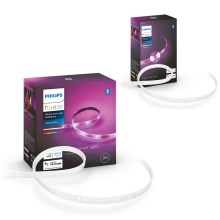 SADA - LED RGBW Stmívatelný pásek Philips Hue WHITE AND COLOR AMBIANCE 2m LED/20W/230V + pásek 1m LED/11W/12V