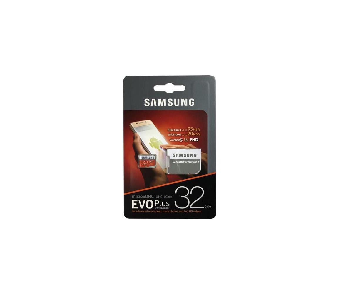Samsung Samsung MB-MC32GA - MicroSDHC 32GB EVO+ U1 95MB/s + SD adaptér AX0015