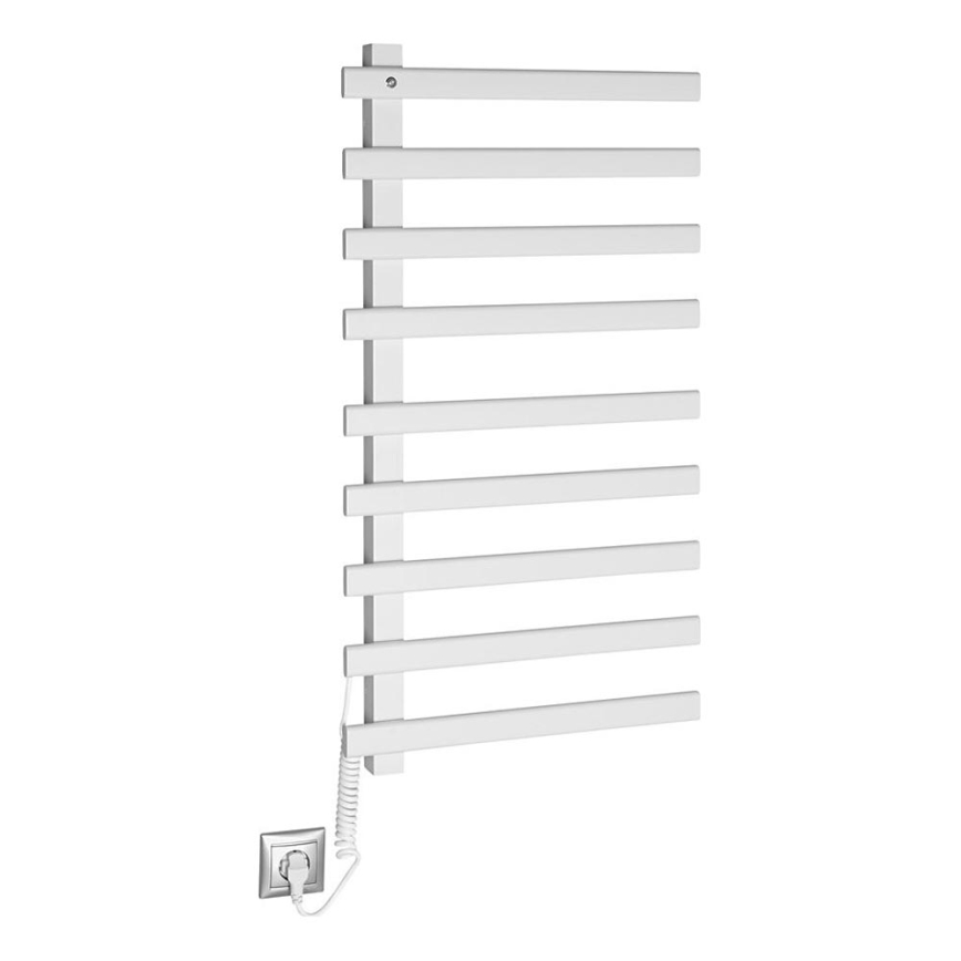 Sapho - Elektrický sušák na ručníky ELCOR 128W/230V 92 cm matná bílá levá