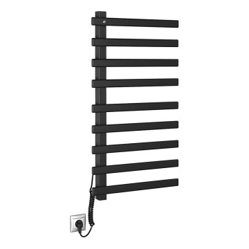 Sapho - Elektrický sušák na ručníky ELCOR 128W/230V 92 cm matná černá levá