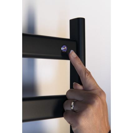 Sapho - Elektrický sušák na ručníky ELIAS 105W/230V 49x73 cm matná černá