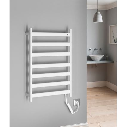 Sapho - Elektrický sušák na ručníky ELIAS 105W 73x49 cm matná bílá