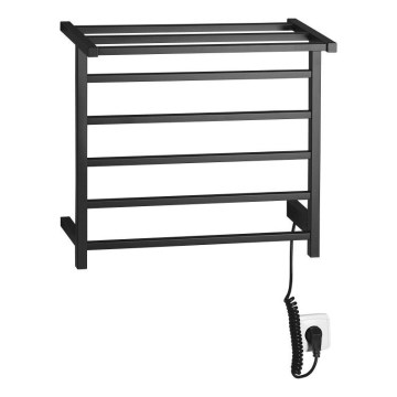 Sapho - Elektrický sušák na ručníky ELZOR 60W 47x50 cm matná černá