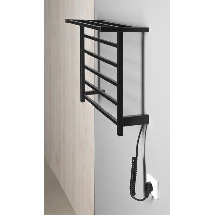 Sapho - Elektrický sušák na ručníky ELZOR 60W 47x50 cm matná černá