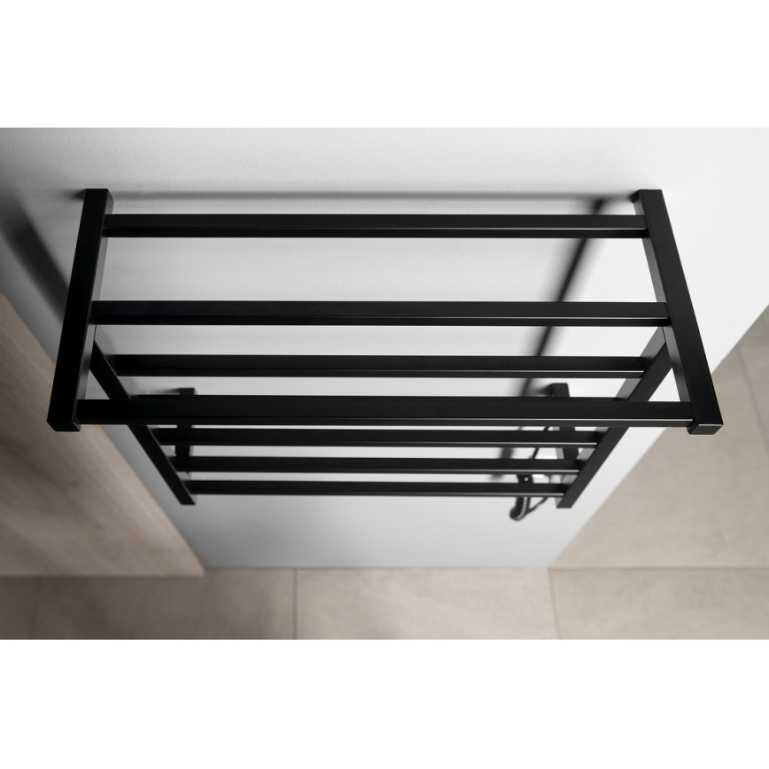 Sapho - Elektrický sušák na ručníky ELZOR 60W 47x50 cm matná černá