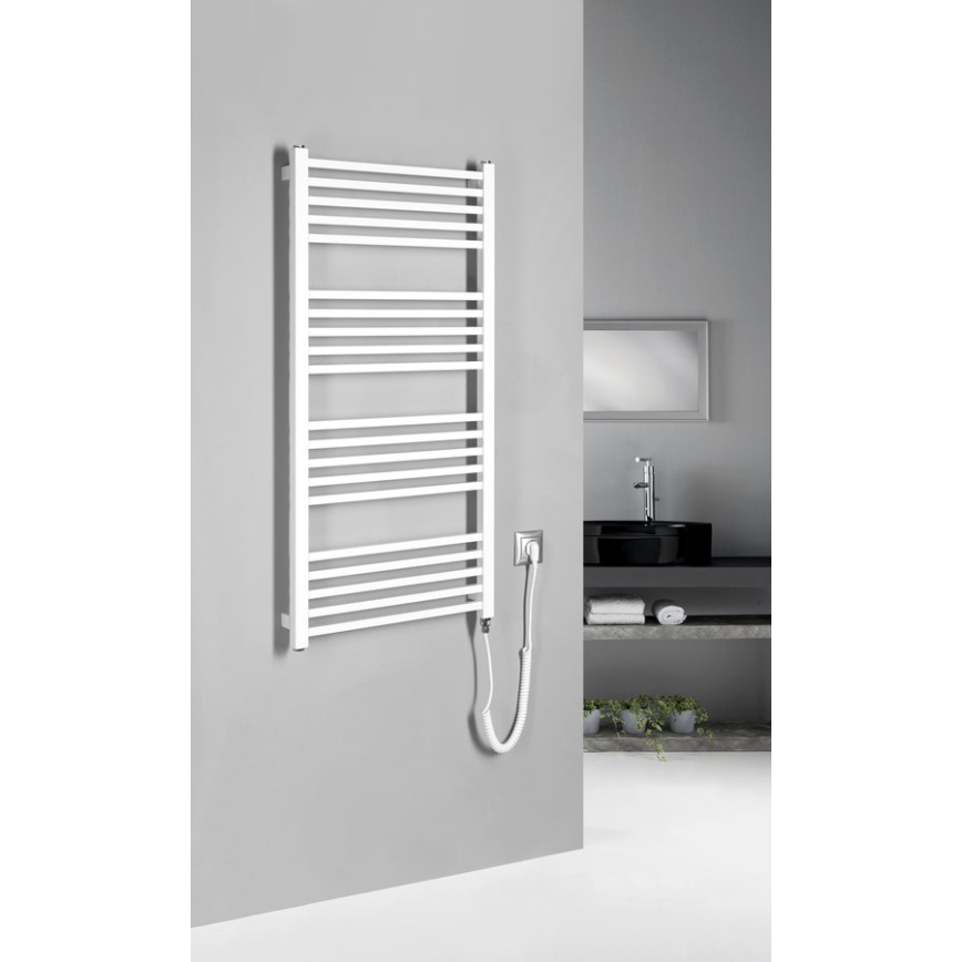 Sapho - Elektrický sušák na ručníky METRO-E 400W 106x50 cm bílá