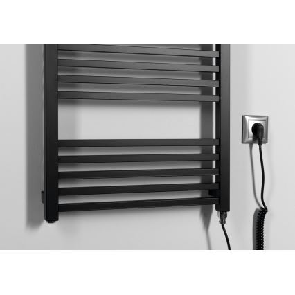 Sapho - Elektrický sušák na ručníky METRO-E 400W 106x50 cm matná černá
