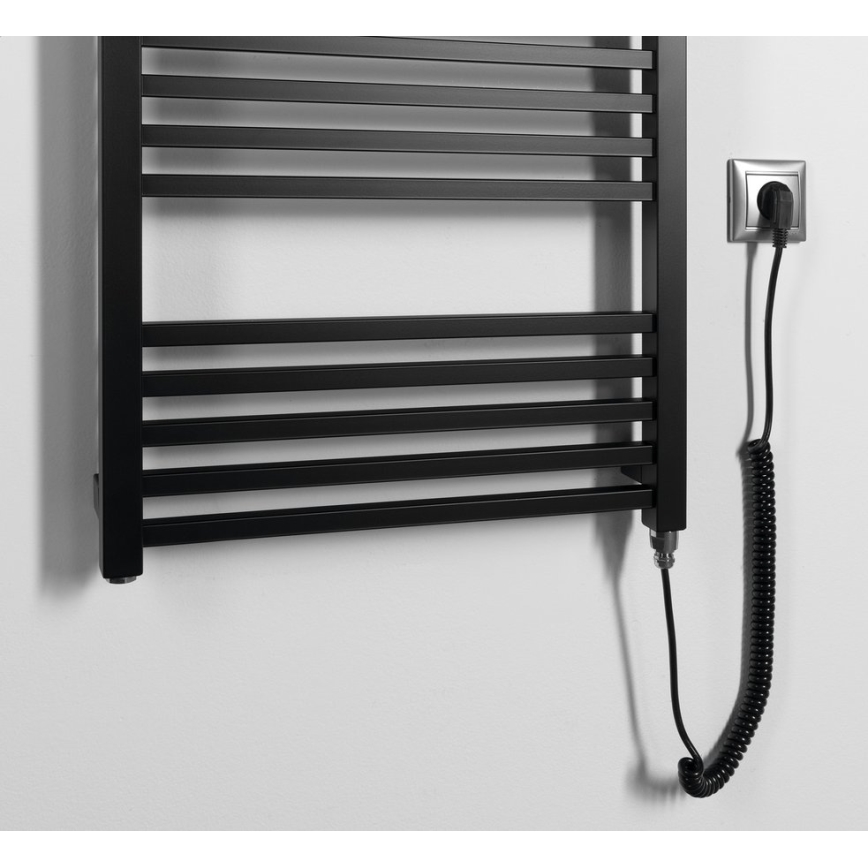 Sapho - Elektrický sušák na ručníky METRO-E 500W 134x50 cm matná černá