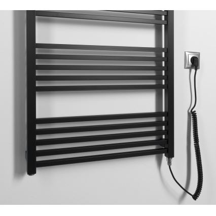 Sapho - Elektrický sušák na ručníky METRO-E 800W 162x60 cm matná černá