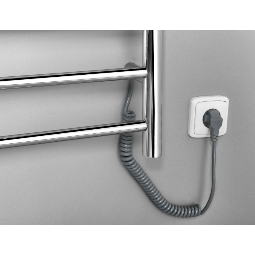 Sapho - Elektrický sušák na ručníky REDONDO 130W/230V 150 cm lesklý chrom pravá kulatý