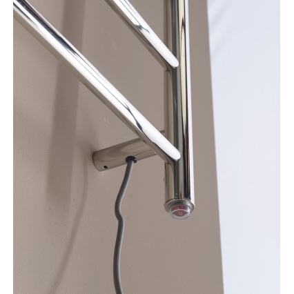 Sapho - Elektrický sušák na ručníky REDONDO 75W/230V 90 cm lesklý chrom pravá kulatý