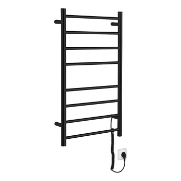 Sapho - Elektrický sušák na ručníky REDONDO 75W 90x50 cm matná černá